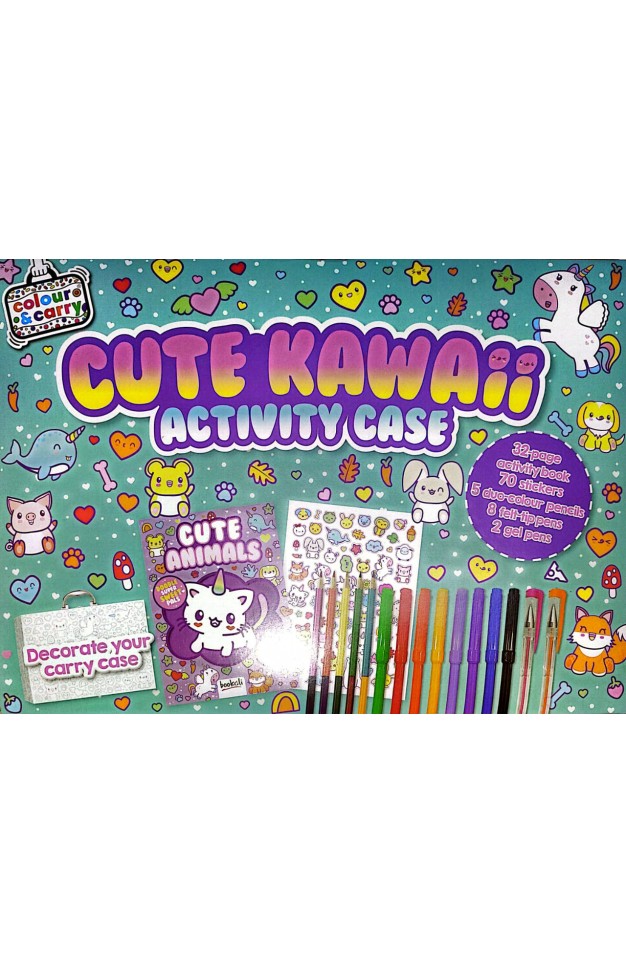 Colour and Carry Activity Kit 7  Cute Kawaii Animals